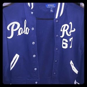 Blue Varsity Ralph Lauren Polo Jacket